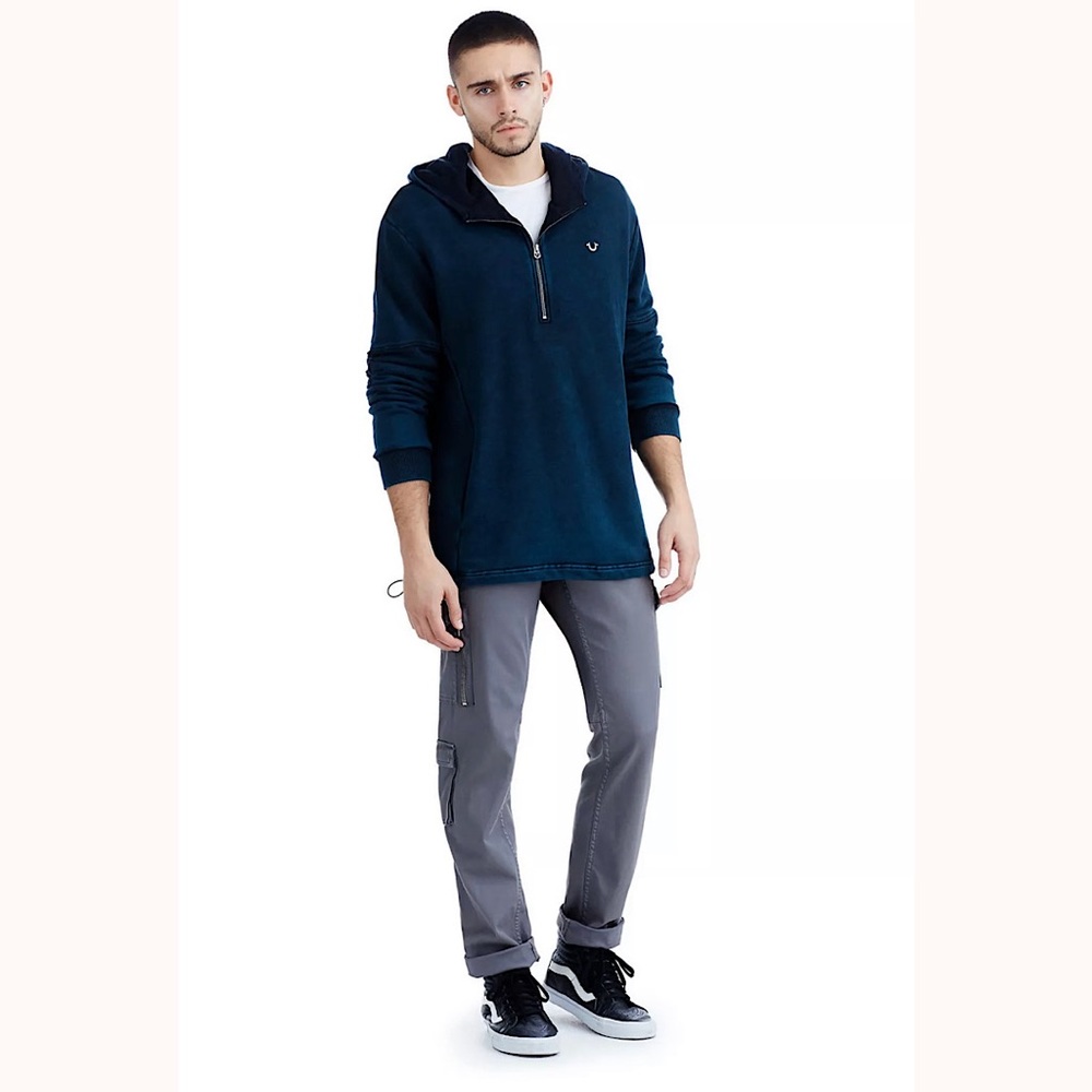 TRUE RELIGION Men’s Double Dye Pullover Hoodie - Picture 8 of 8
